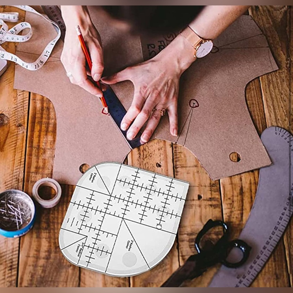 Creative Curved Corner Cutter Quilt Ruler - Picture 8 of 10